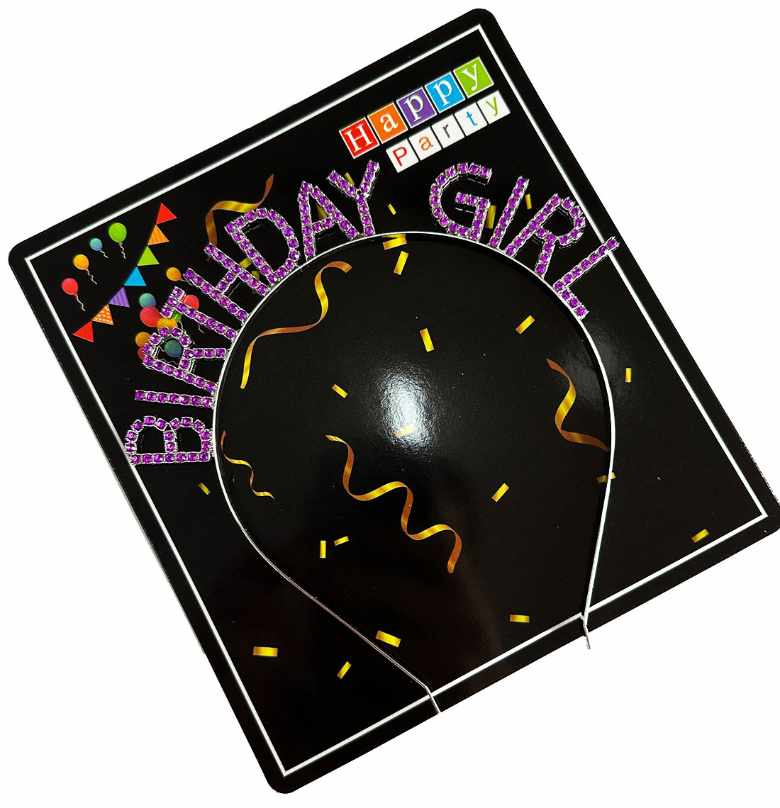 Mor Renk Kristal Taşlı Parlak Birthday Girl Yazılı Taç 16x17 cm (4812) Mor Renk Kristal Taşlı Parlak Birthday Girl Yazılı Taç 16x17 cm (4812)
