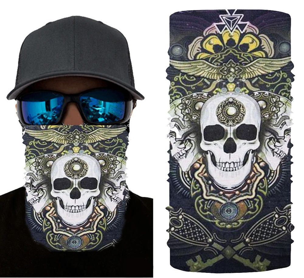 Motorcu Boyunluk Baf Buff Bandana 25x48 cm Model 3 (4812)