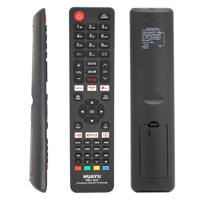 NETFLIX-YOUTUBE-GOOGLE PLAY TUŞLU UNIVERSAL LCD LED TV KUMANDA RM-L1622 (4812)