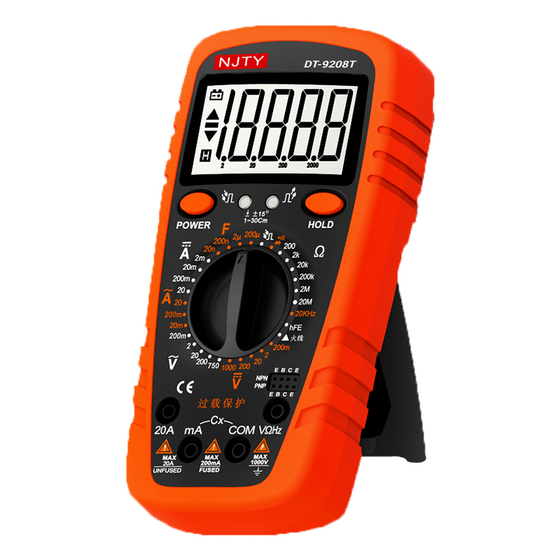 NJTY DT-9208T EL TİPİ MULTİMETRE DIGITAL ÖLÇÜ ALETİ (4812)