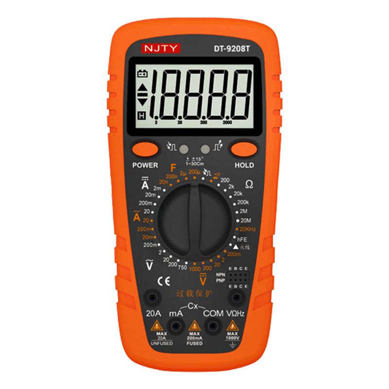 NJTY DT-9208T EL TİPİ MULTİMETRE DIGITAL ÖLÇÜ ALETİ (4812)