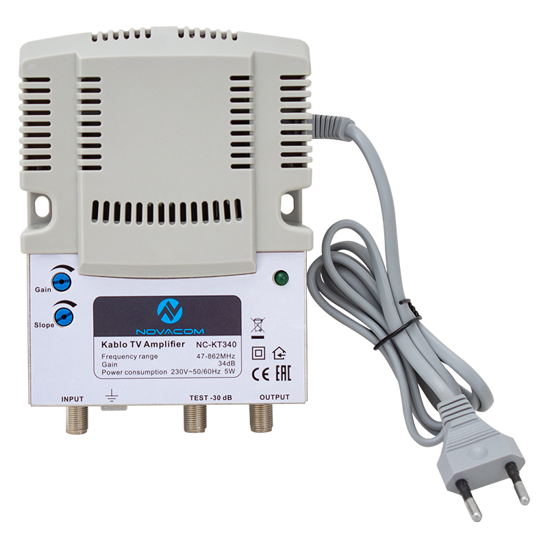 NOVACOM NC-KT340 47-862MHZ 34DB KABLO TV AMPLİFİER HAT YÜKSELTİCİ (4812)