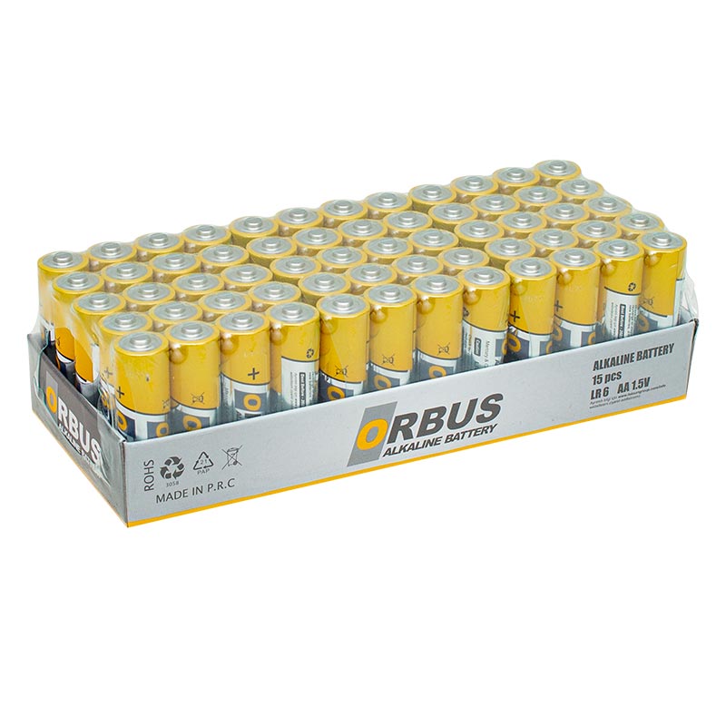 ORBUS AA ALKALİN KALEM PİL 60LI PAKET ORB-LR06 (4812)