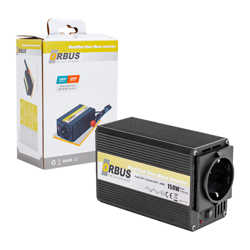 ORBUS MS-150W 12 VOLT - 150 WATT MODIFIED SINUS INVERTER (4812) ORBUS MS-150W 12 VOLT - 150 WATT MODIFIED SINUS INVERTER (4812)