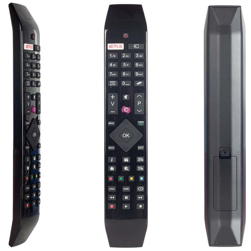 ORİJİNAL KL VESTEL NETFLIX-MOR TUŞLU YENİ ÜSTÜ CAMLI-HITACHI RC 49141 LED TV KUMANDA ORJİNAL (4812)