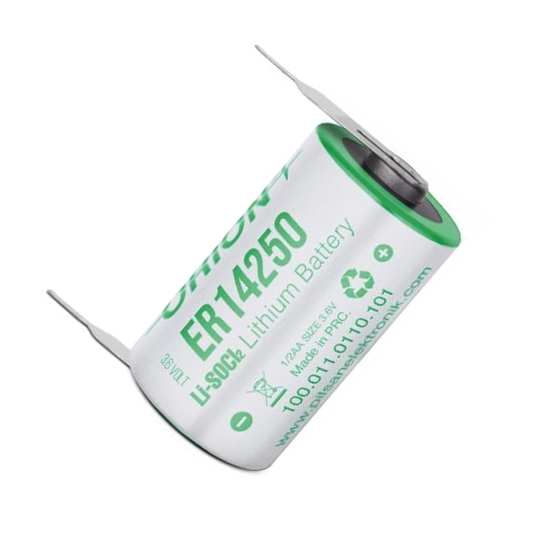 ORION ER14250 H 1/2AA 3.6V 1200MAH KISA BOY PUNTALI LİTYUM PİL (4812) ORION ER14250 H 1/2AA 3.6V 1200MAH KISA BOY PUNTALI LİTYUM PİL (4812)