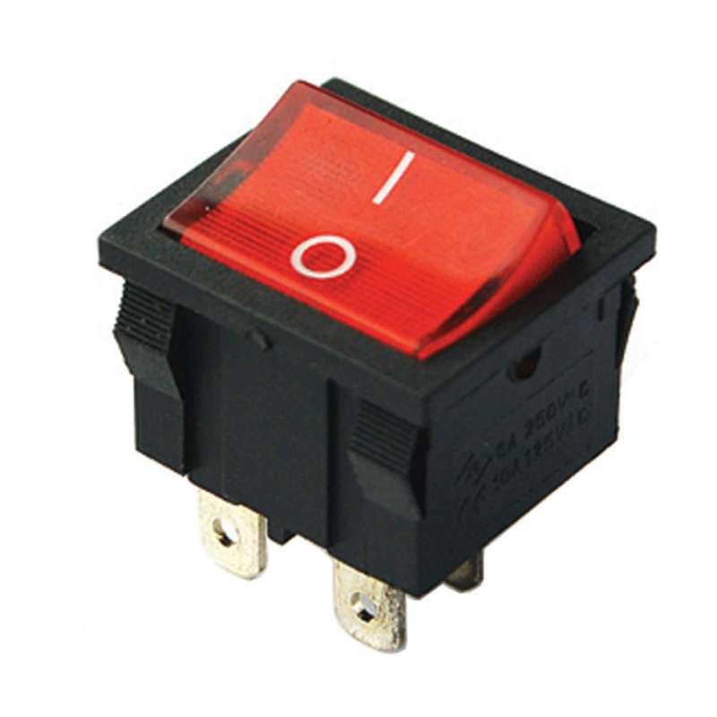 ORTA BOY IŞIKLI ANAHTAR ON-OFF 4PIN (IC-126) (4812)
