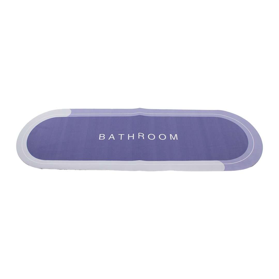 OVAL   DÜZ RENKLİ  SU EMİCİ - SİHİRLİ  BANYO PASPASI  ELASTİK  116 X 37.5CM (4812)