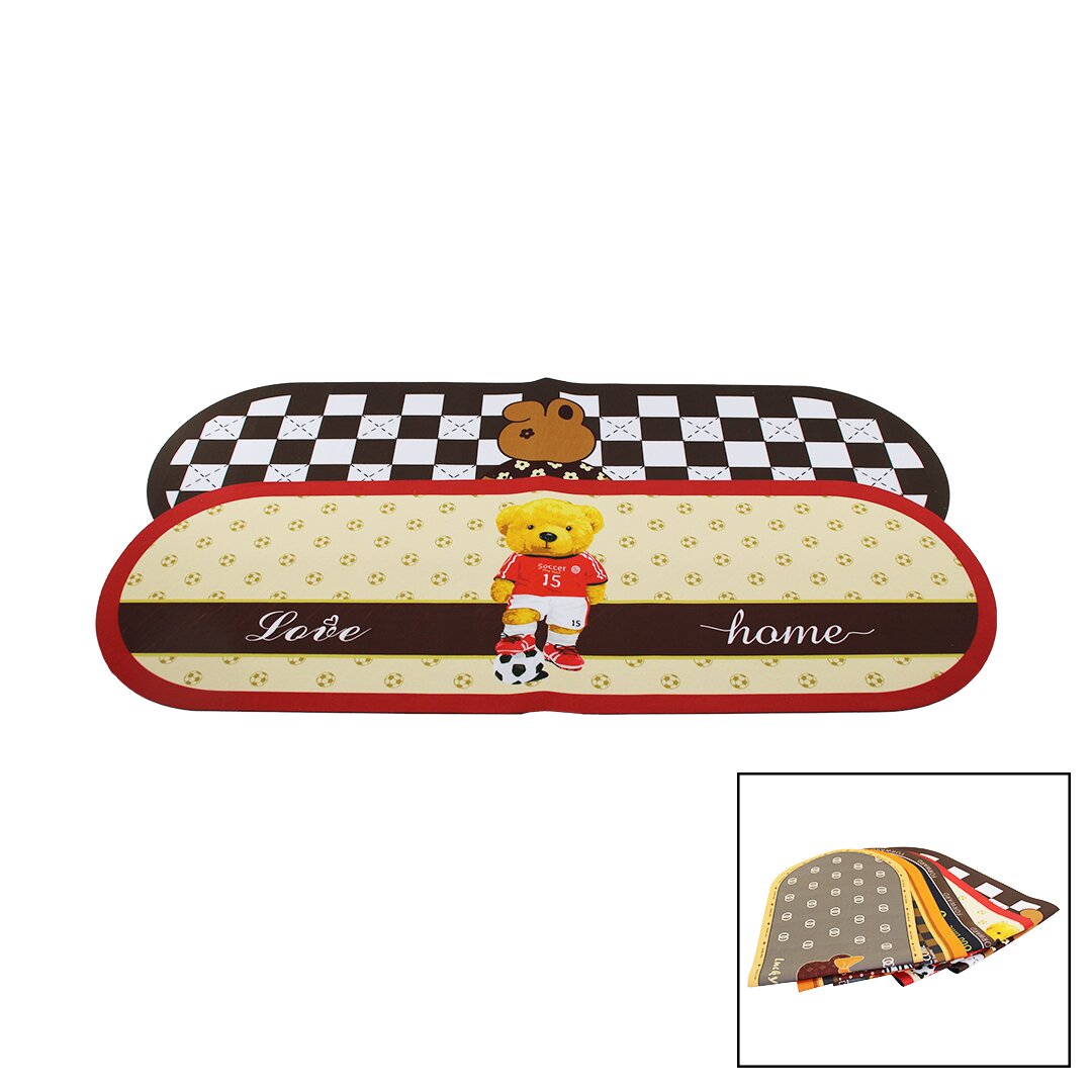 OVAL RENKLİ DESENLİ - RESİMLİ SU EMİCİ - SİHİRLİ  BANYO PASPASI ELASTİK 116 X 37.5CM (4812)