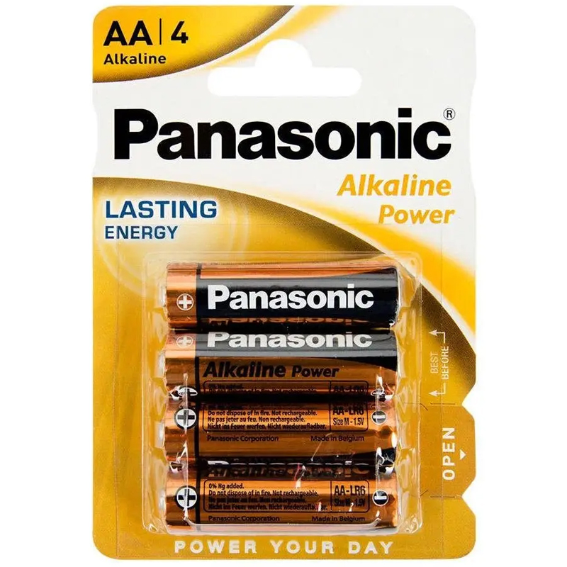 PANASONİC LR06 ALKALİN 1.5 VOLT POWER AA 4LÜ KALEM PİL (4812)