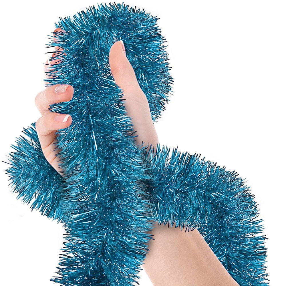 Parti İçin Sim Süs 2 Metre Uzunluk 8 cm Genişlik Açık Mavi Renk İthal (4812)
