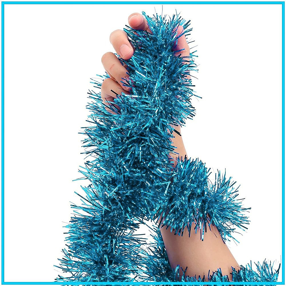 Parti İçin Sim Süs 2 Metre Uzunluk 8 cm Genişlik Açık Mavi Renk İthal (4812)