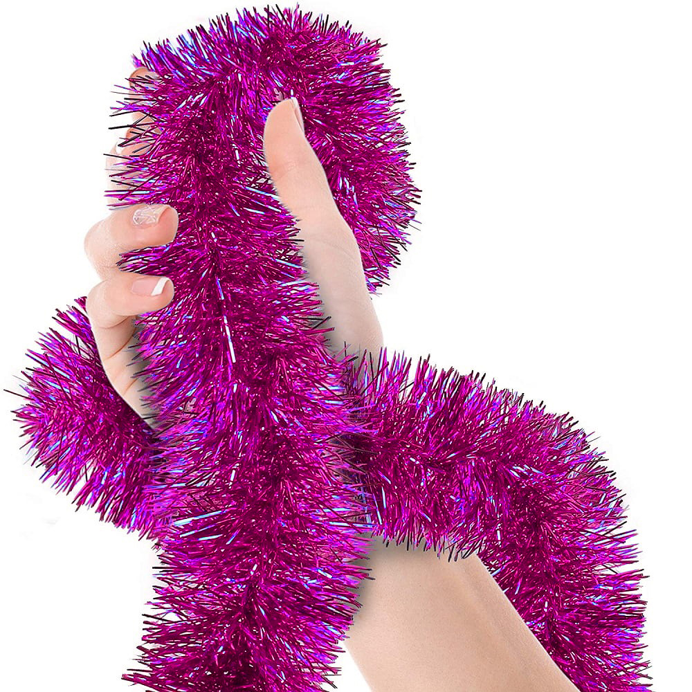 Parti İçin Sim Süs 2 Metre Uzunluk 8 cm Genişlik Fuşya Renk İthal (4812)