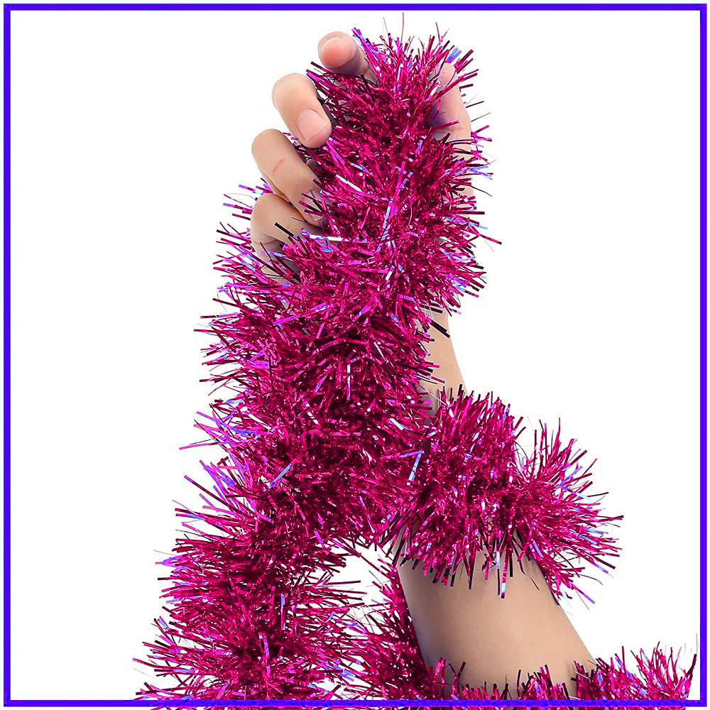 Parti İçin Sim Süs 2 Metre Uzunluk 8 cm Genişlik Fuşya Renk İthal (4812)