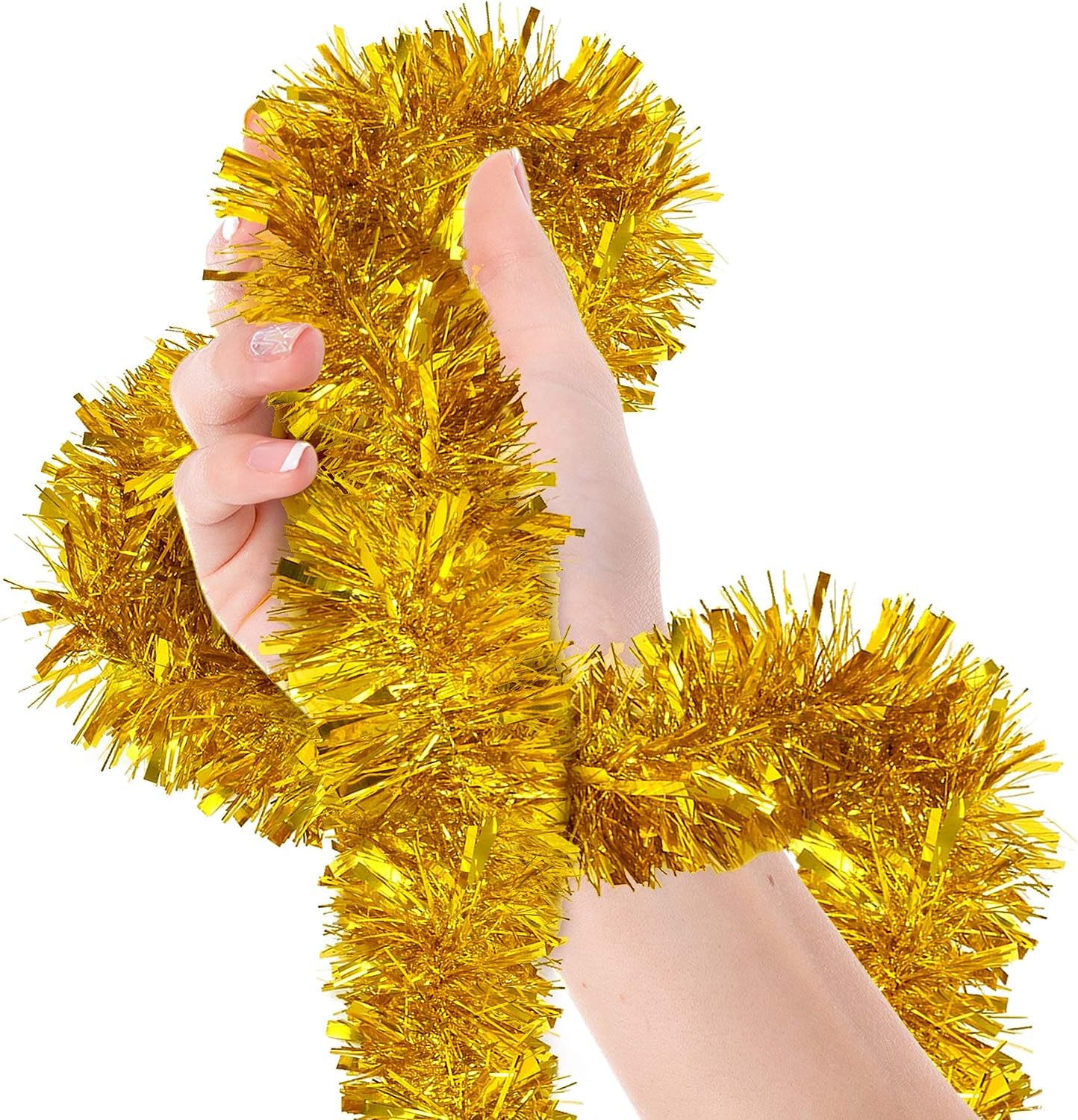 Parti İçin Sim Süs 2 Metre Uzunluk 8 cm Genişlik Altın Renk İthal (4812)