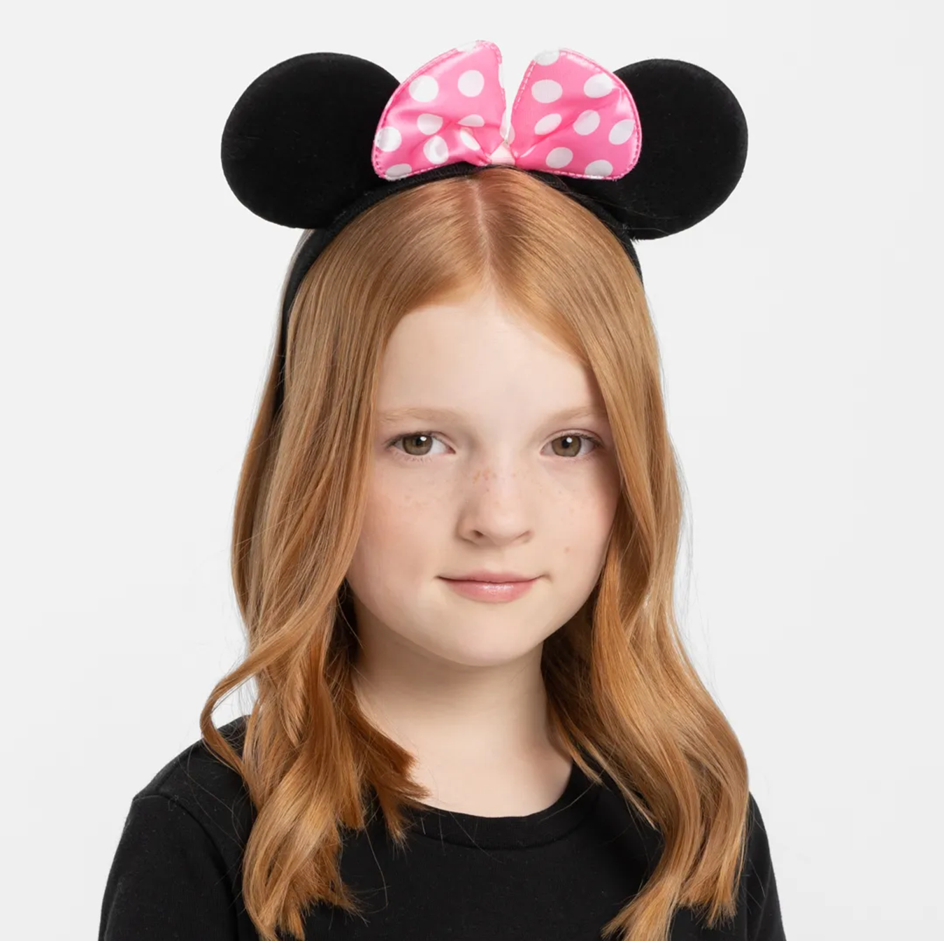 Pembe Fiyonklu Minnie Mouse Tacı Mini Kulak (4812)