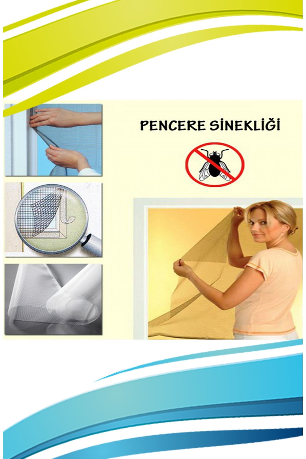 Pencere Cam Sinekliği ( 150 cm x 100 cm. ) (4812) Pencere Cam Sinekliği ( 150 cm x 100 cm. ) (4812)