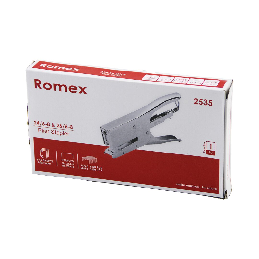 PENSE MODEL ÇELİK ZIMBA MAKİNESİ 24 /6-8 - 26 /6-8  56MM 100-150PCS TEL HAZNE 2-45 SAYFA= 80GR (4812)