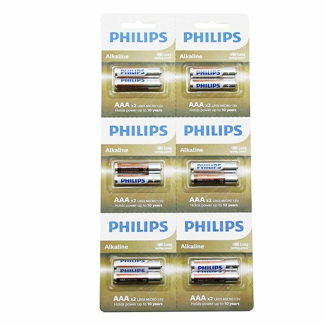 PHILIPS AAA ALKALİN İNCE KALEM PİL 12Lİ KARTELA (4812)