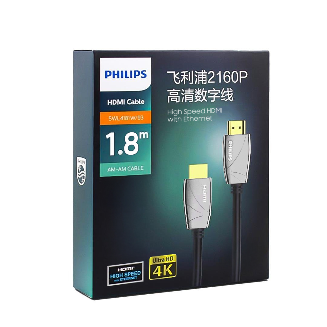 PHILIPS SWL4181W/93 1.8 METRE 4K 60 HZ HDMI KABLO (4812) PHILIPS SWL4181W/93 1.8 METRE 4K 60 HZ HDMI KABLO (4812)