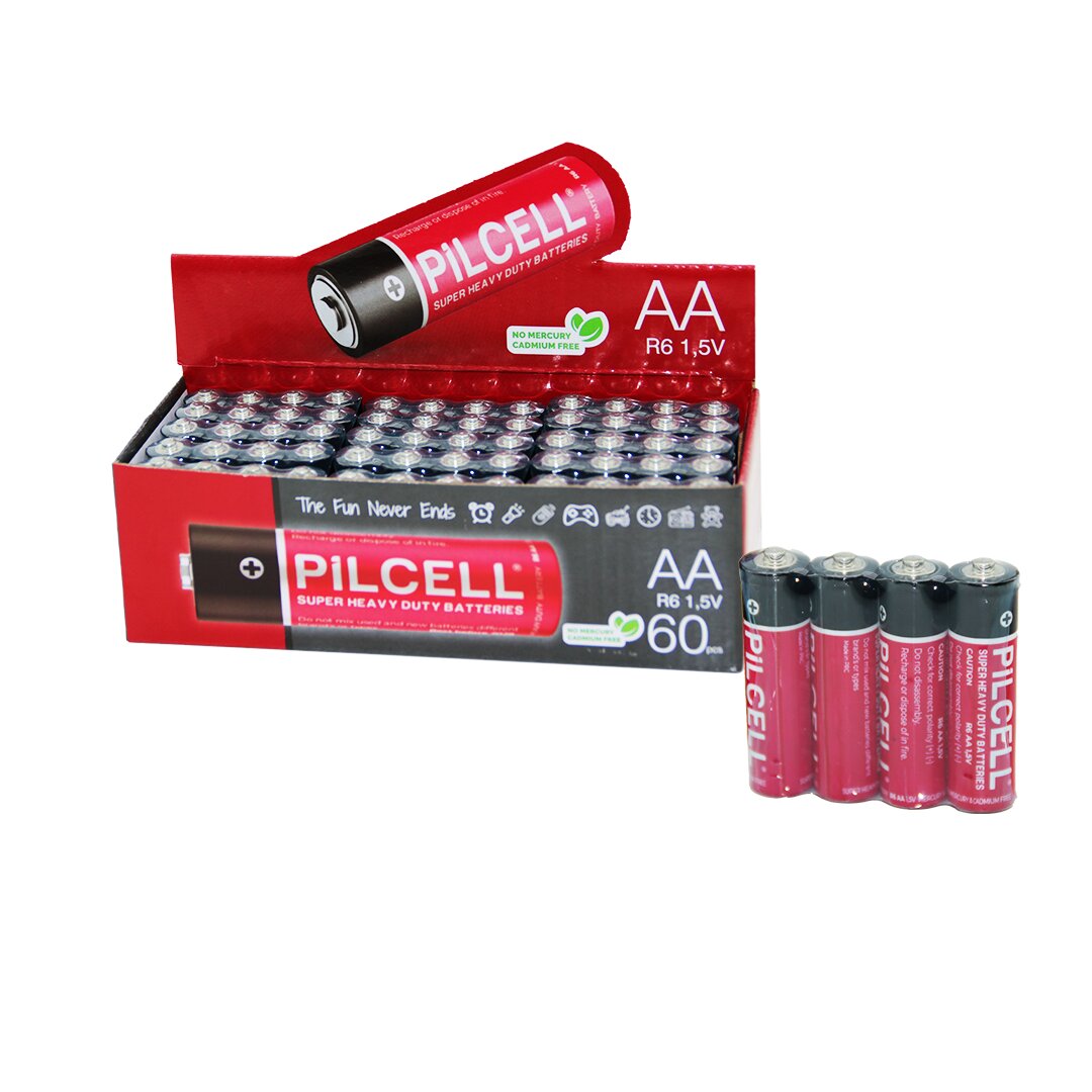 PİLCELL  KALEM  PİL   AA - 1.5W - R6   60PCS (4812)