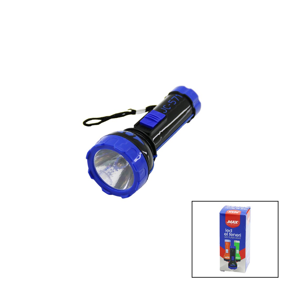 PİLLİ   MİNİ=11.2CM  LED EL FENERİ  75LÜMEN   OUTPUT: 1.5V   RENKLİ PLASTİK (4812)