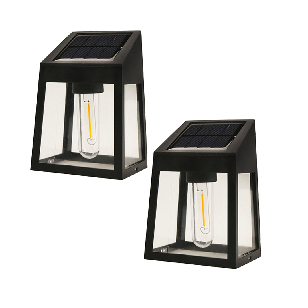 PİLLİ SOLAR GÜNEŞ ENERJİLİ GECE SENSÖRLÜ BAHÇE AYDINLATMA LAMBASI (2 li PAKET) (4812)