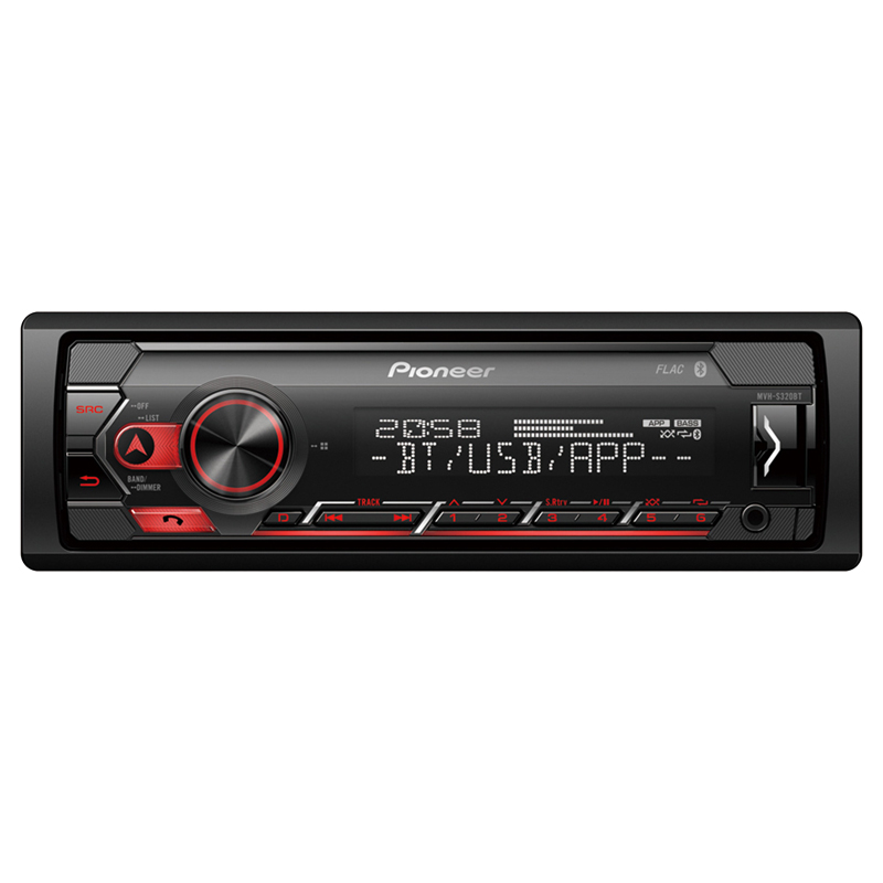 PIONEER MVH-S320BT USB/FM/AUX/MP3 BLUETOOTHLU MEKANİKSİZ OTO TEYP 4X50 WATT (4812)