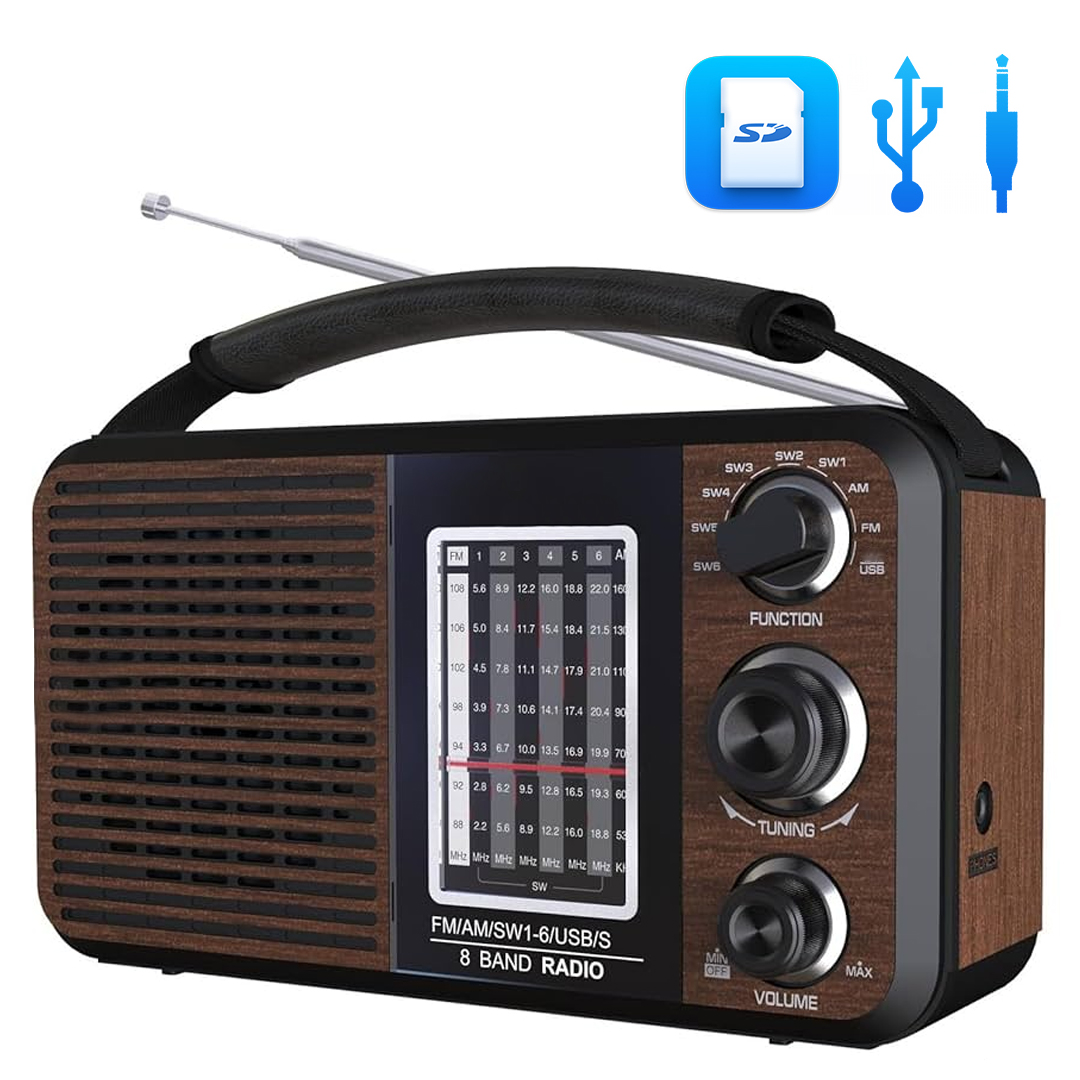 PORTATİF RADYO FM-USB-SD/MMC-AUX (88-108 FM FREKANS ARALIĞI) (4812)