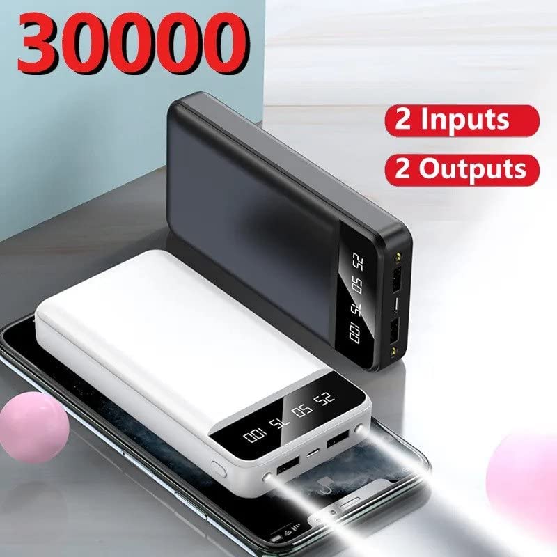 Power Bank 30000 mAh harici pil, taşınabilir şarj cihazı (4812) Power Bank 30000 mAh harici pil, taşınabilir şarj cihazı (4812)