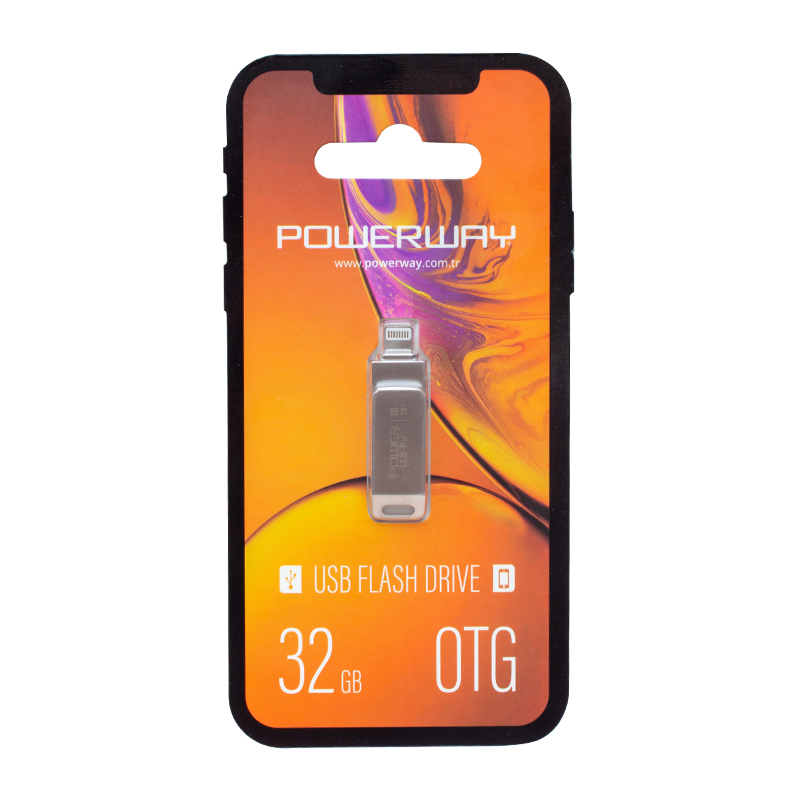 32 GB IPHONE USB 2.0 OTG METAL FLASH BELLEK (4812)