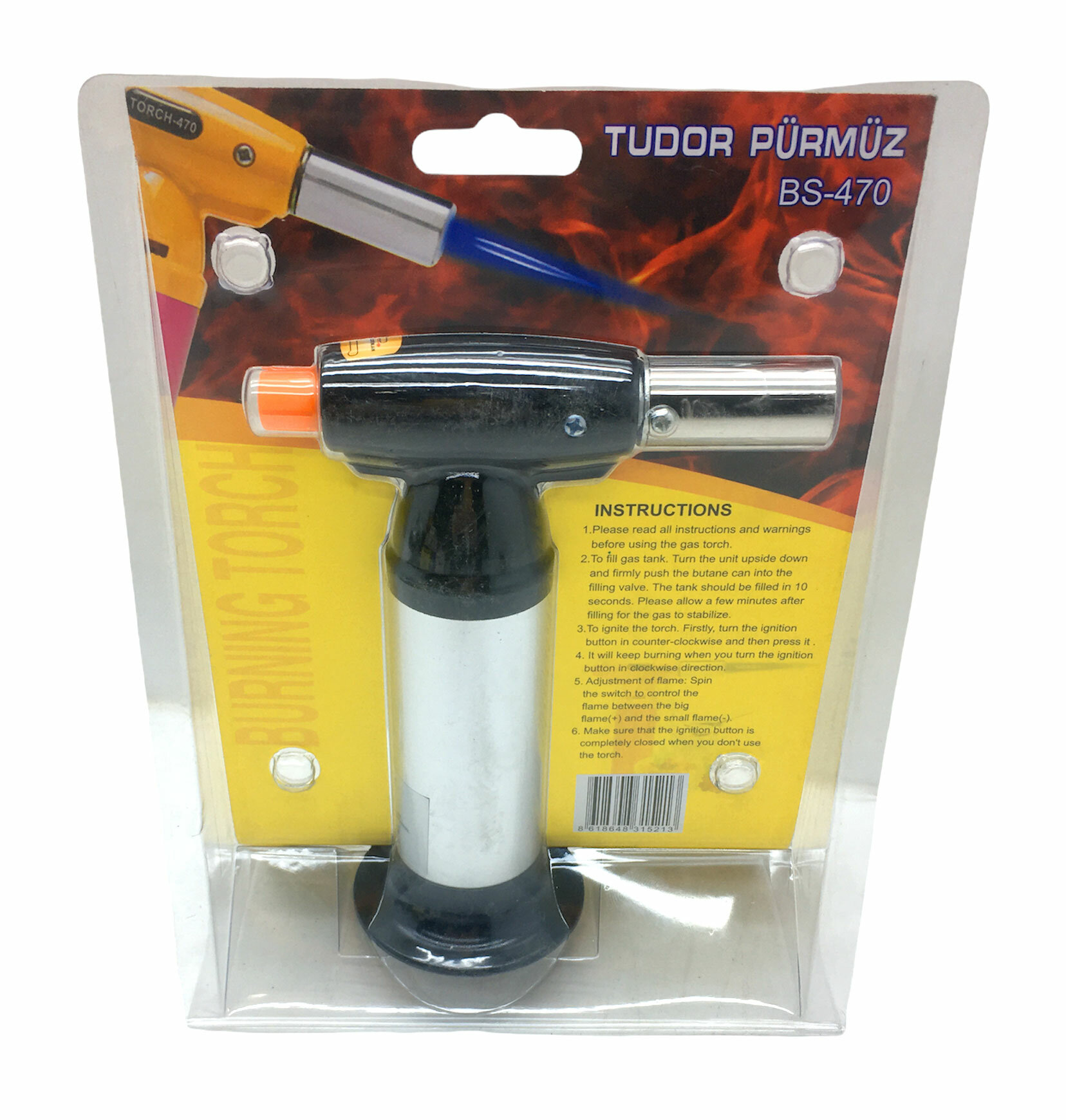 PÜRMÜZ TORCH NARGİLE ÇAKMAK BS-470 (4812) PÜRMÜZ TORCH NARGİLE ÇAKMAK BS-470 (4812)