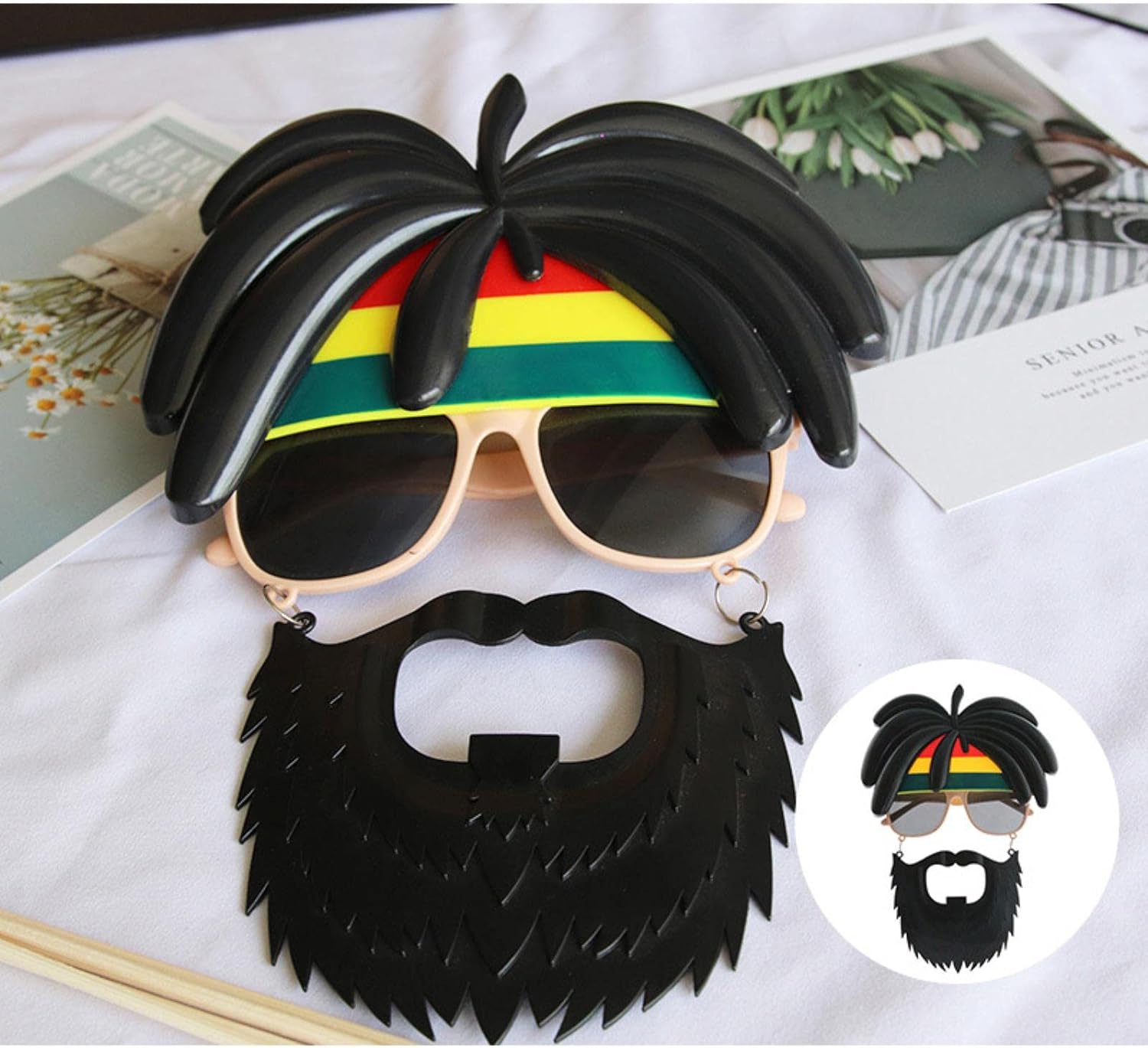 Rasta Peruklu Rasta Sakallı Bob Marley Bıyıklı Parti Gözlüğü 27x18 cm (4812) Rasta Peruklu Rasta Sakallı Bob Marley Bıyıklı Parti Gözlüğü 27x18 cm (4812)