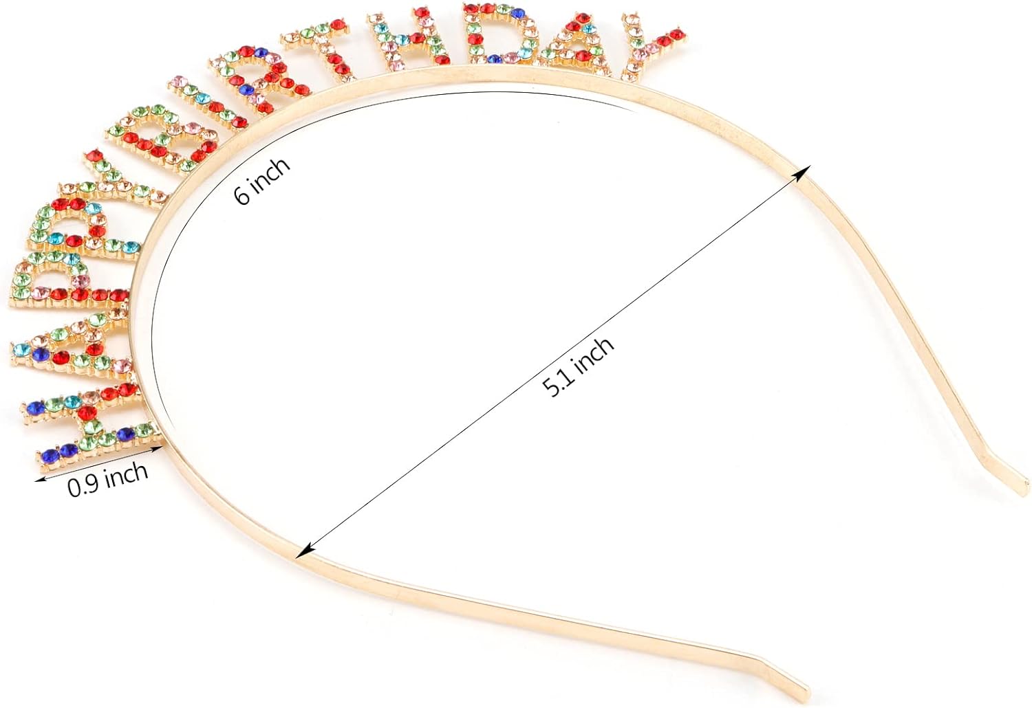 Rengarenk Kristal Taşlı Ekstra Lüks Gümüş Kaplama Happy Birthday Taç 16x17 cm (4812) Rengarenk Kristal Taşlı Ekstra Lüks Gümüş Kaplama Happy Birthday Taç 16x17 cm (4812)