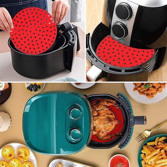 Renkli Isıya Dayanıklı Yıkanılabilir Silikon Fırın Ve Airfryer Yuvarlak Pişirme Matı 20 Cm (4812) Renkli Isıya Dayanıklı Yıkanılabilir Silikon Fırın Ve Airfryer Yuvarlak Pişirme Matı 20 Cm (4812)
