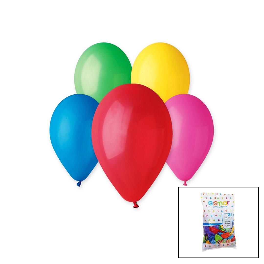 RENKLİ KLASİK BALON 10 İNÇ - 26CM - 100PCS (4812)