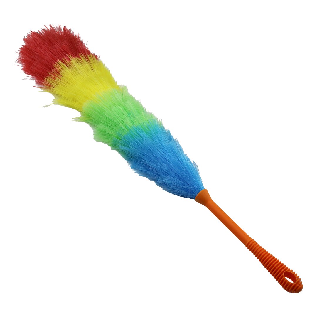 RENKLİ NAYLON KILLI  TOZ ALMA PÜSKÜLÜ  PÜSKÜL=43.5 CM + RENKLİ KALIN PLASTİK SAP=18.5CM = 62CM BRKT-910231 (4812)