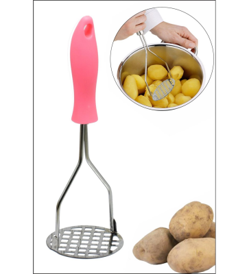 RENKLİ SAPLI METAL PATATES EZİCİ (4812)