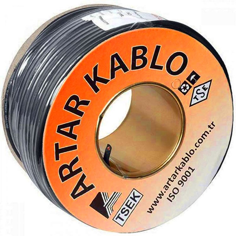 RG58 C/U 50 OHM KOAKSİYEL BAKIR KABLO ARTAR 100 METRE (4812)