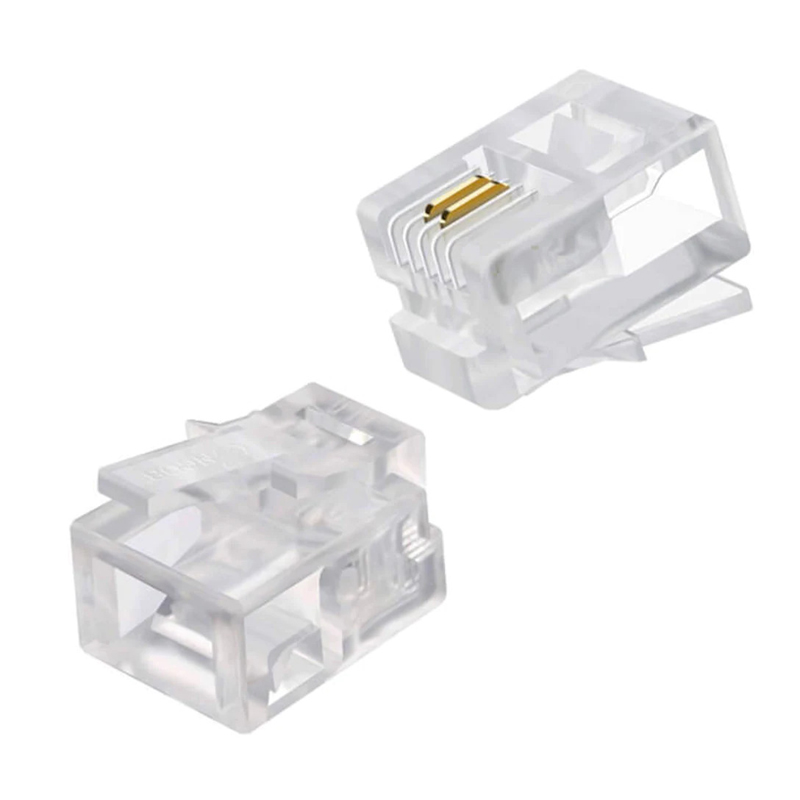 RJ 11 TELEFON SOKETİ 6P/2C (100LÜK PAKET) (4812)