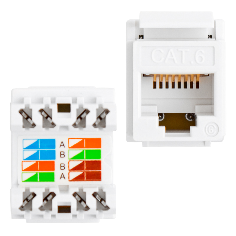 RJ 45 CAT6 ŞASE 180 DERECE (KEYSTONE JACK) (4812)