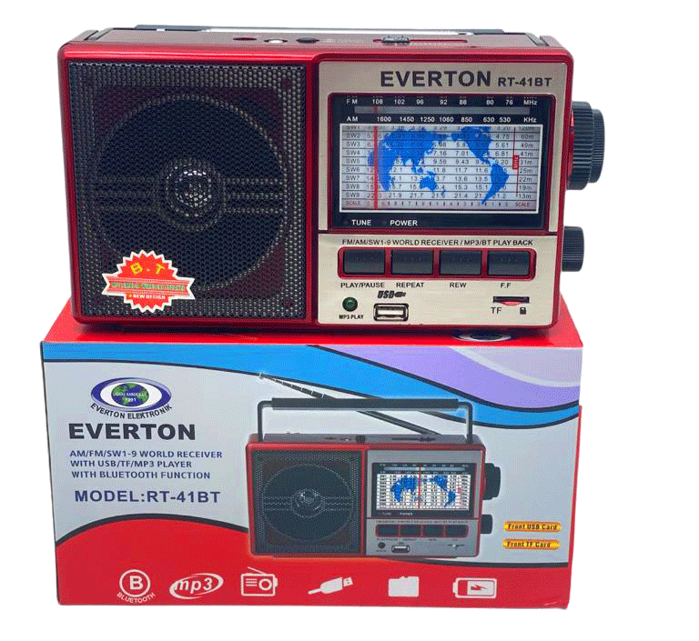 RT-41BT USB ŞARZLI RADYO BLUETOOTH - MP3 - TF CARD (4812)
