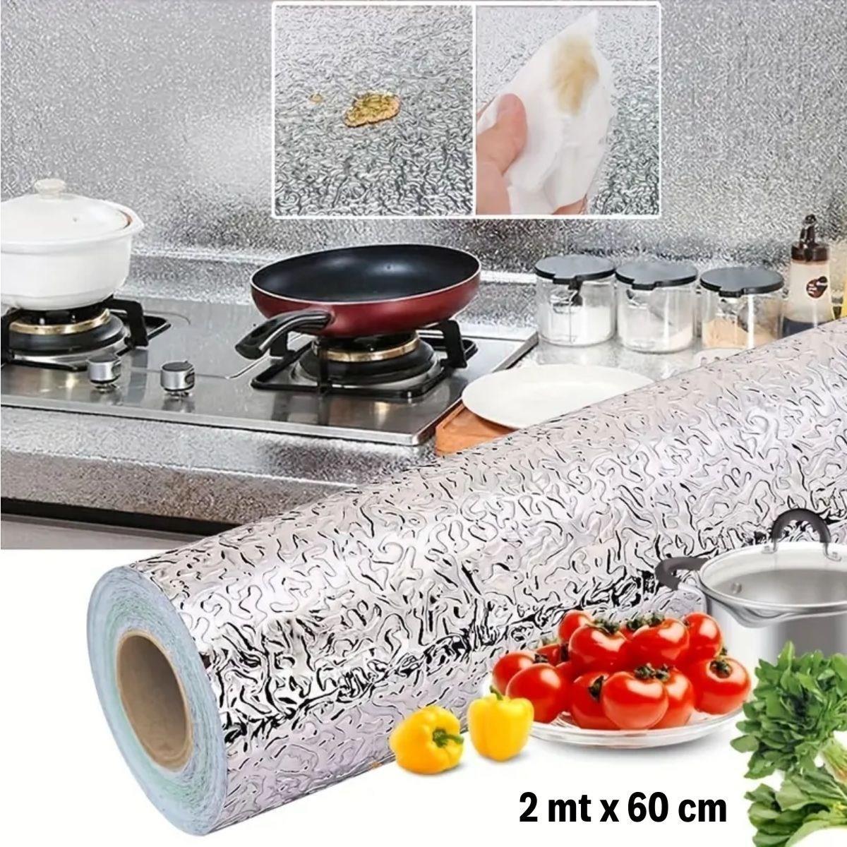 Rulo Gümüş Alüminyum Folyo Duvar Kağıdı, Kendinden Yapışkanlı Raf İçi, Su Geçirmez Folyo 2 mt x 60 cm (4812) Rulo Gümüş Alüminyum Folyo Duvar Kağıdı, Kendinden Yapışkanlı Raf İçi, Su Geçirmez Folyo 2 mt x 60 cm (4812)