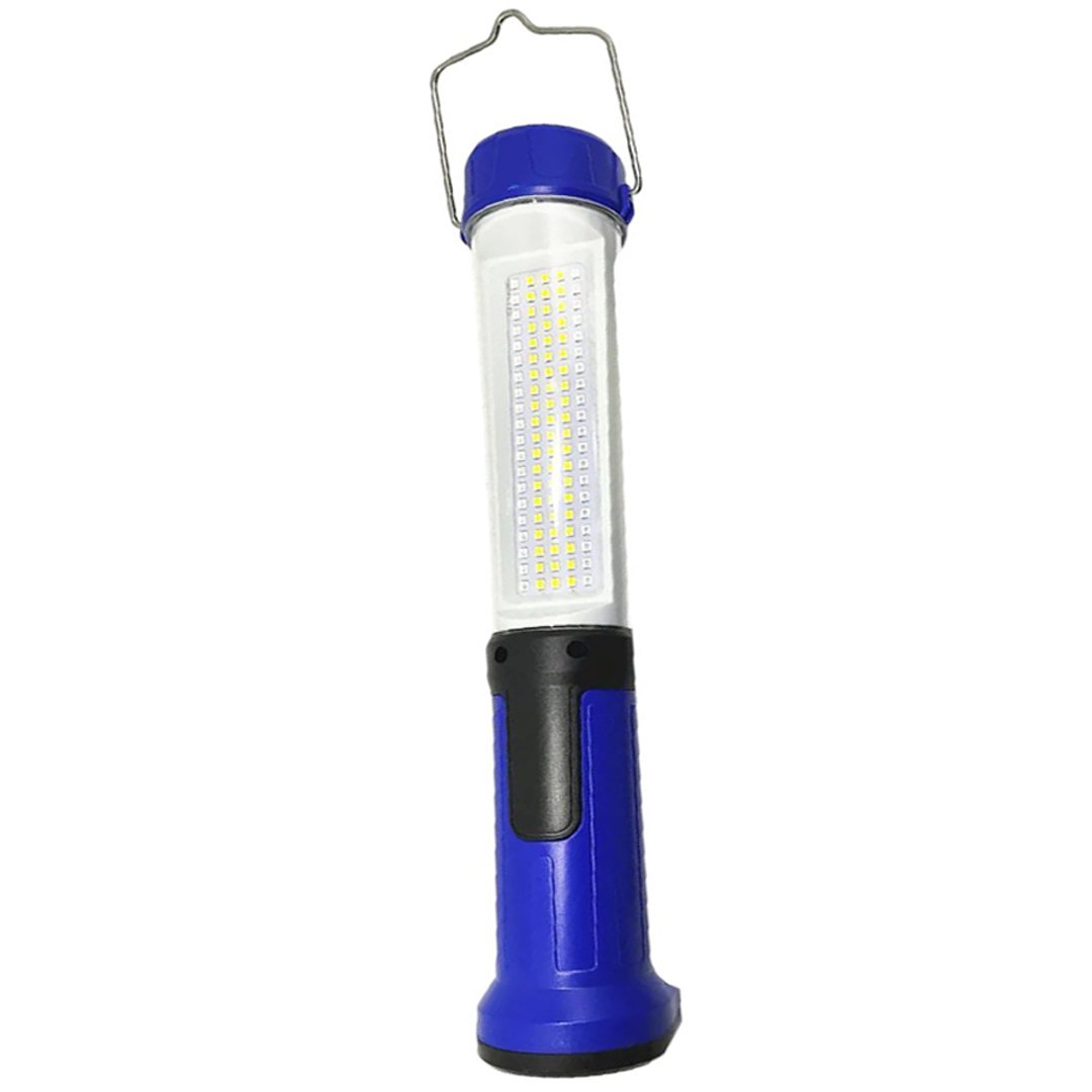 ŞARJLI 30 BEYAZ + 20 MAVİ-KIRMIZI SMD LED / 55 COB LEDLİ 5 MODLU ÇALIŞMA LAMBASI HK-802 (4812)