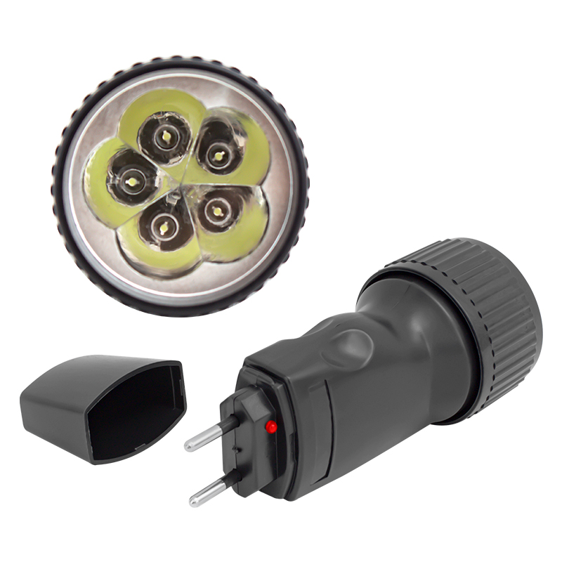 ŞARJLI 5 POWER LEDLİ EL FENERİ (4812)