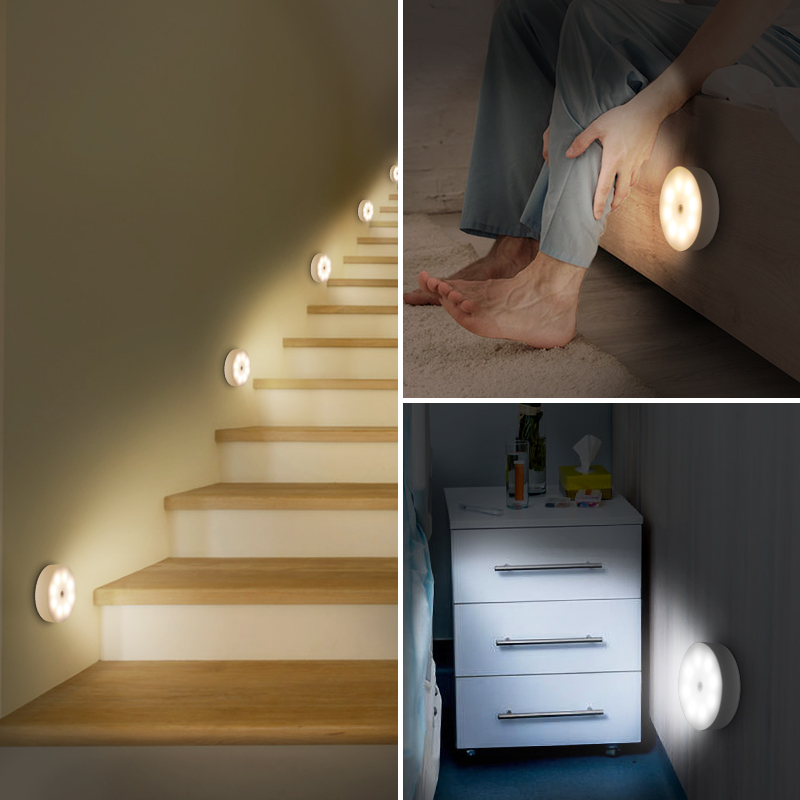 Şarjlı Sensörlü Gece LED Lambası (4812)