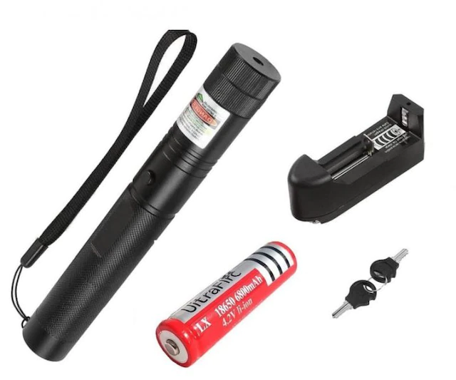 Şarjlı Yeşil Lazer Yakıcı Pointer 15 Km lazer 1000 mv (4812)