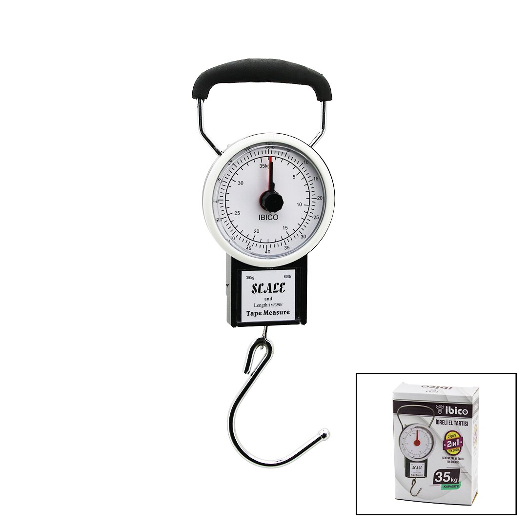 SCALE 2İN1 İBRELİ KANTAR - METRE (4812)