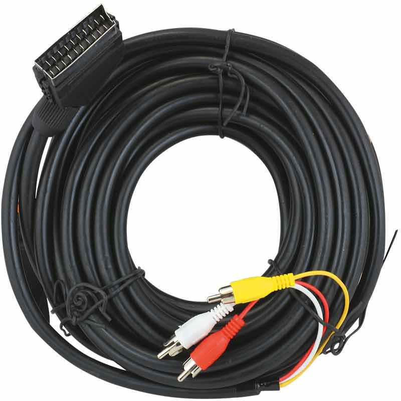 SCART 3RCA 10 METRE KABLO (4812)
