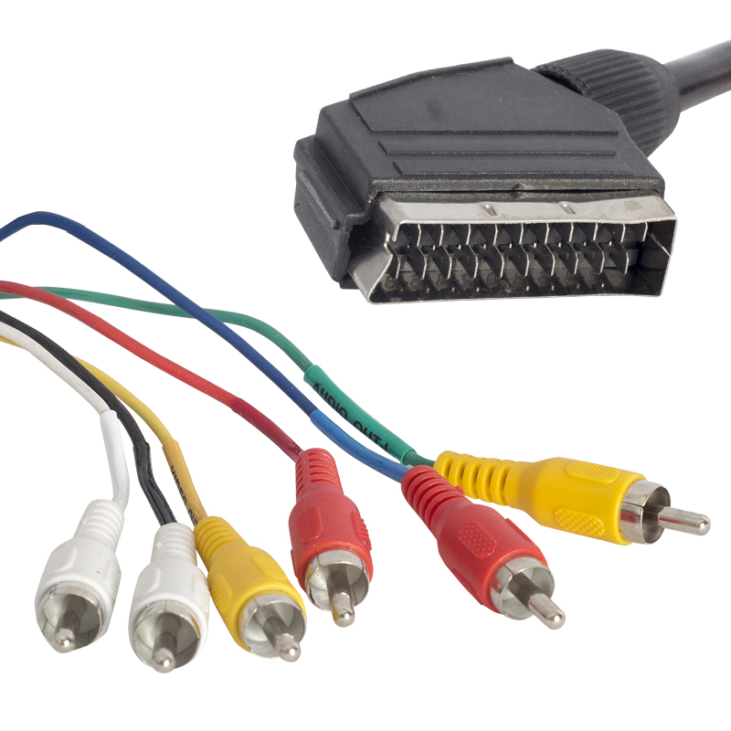 SCART 6 RCA STEREO STANDART 1.5 METRE KABLO (4812)
